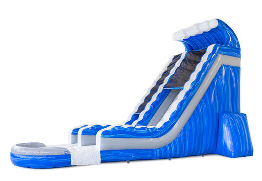 Order inflatable water slide Waterslide S22 in blue and white