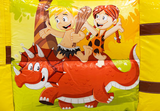 Buy colored inflatable park in Dinoworld theme for children. Order inflatables online at JB Inflatables America