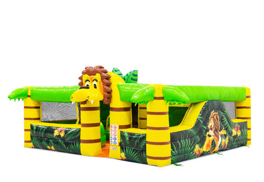 Buy inflatable bouncy castle in theme Lion for kids. Order inflatables online at JB Inflatables America