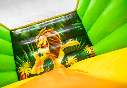 Buy Inflatable Lion bouncy castle with prints for children. Order bouncy castles online at JB Inflatables America