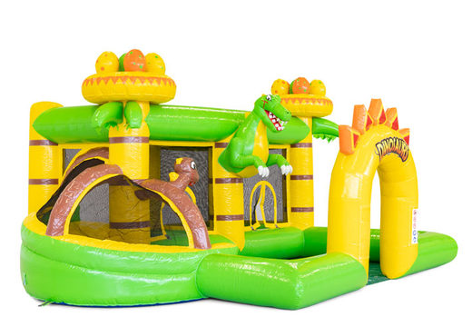Order colored inflatable park in Dino theme for children. Buy inflatables online at JB Inflatables America