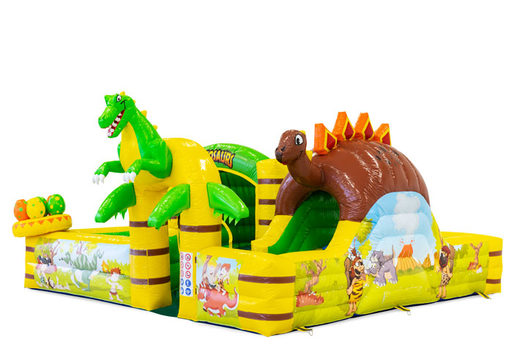 Buy inflatable bouncy castle in Dino theme for children. Order inflatables online at JB Inflatables America