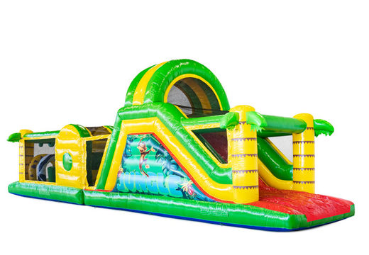 Order obstacle course in theme Jungle for kids. Buy inflatable obstacle courses now online at JB Inflatables America