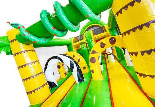 Buy Jungle 13m inflatable obstacle course for children. Order inflatable obstacle courses now online at JB Inflatables America
