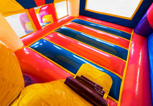 Order inflatable Dropslide Combo Unicorn bouncy castle for your kids. Inflatable bouncy castles with slide for sale at JB Inflatables America