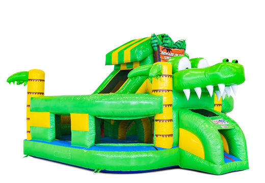 Buy inflatable Funcity Crocodil bouncy castle for children. Order now inflatable bouncy castles at JB Inflatables America