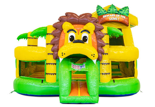 Order inflatable Funcity bouncy castle in theme Lion for children. Buy inflatable bouncers now at JB Inflatables America