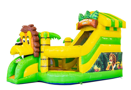 Buy inflatable Funcity bouncy castle in the Lion theme for children. Order now inflatable bouncy castles at JB Inflatables America