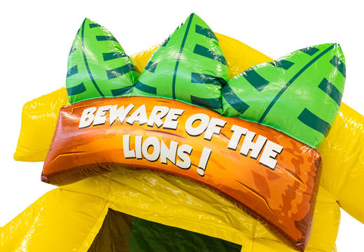 Buy inflatable Funcity bouncy castle in Lion theme for kids. Inflatable bouncy castles for sale at JB Inflatables America