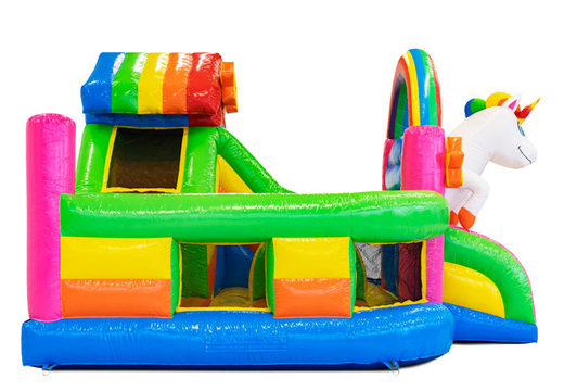 Order inflatable Funcity Unicorn bouncy castle for children. Buy inflatable bouncers now at JB Inflatables America