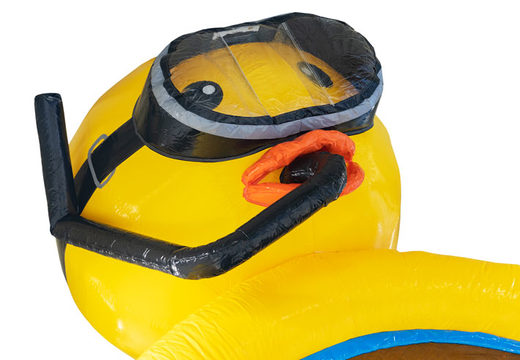 Get your inflatable 4 in 1 Rubber Duck slide for kids online now. Order inflatable slides at JB Inflatables America