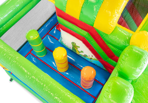 Order inflatable Mini Multiplay Crocodil bouncy castle for kids. Inflatable bouncers for sale at JB Inflatables America