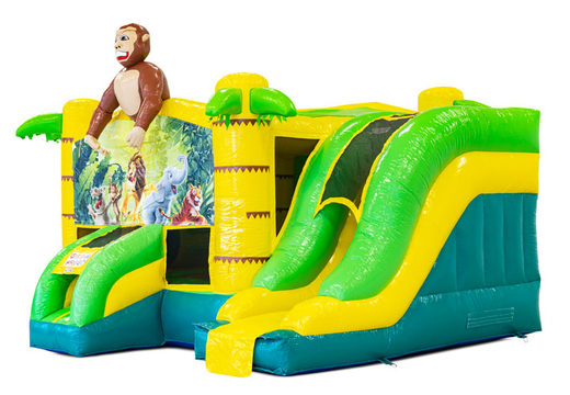 Buy inflatable Slide Park Combo Jungle bouncy castle for children. Order now inflatable bouncy castles with slide at JB Inflatables America