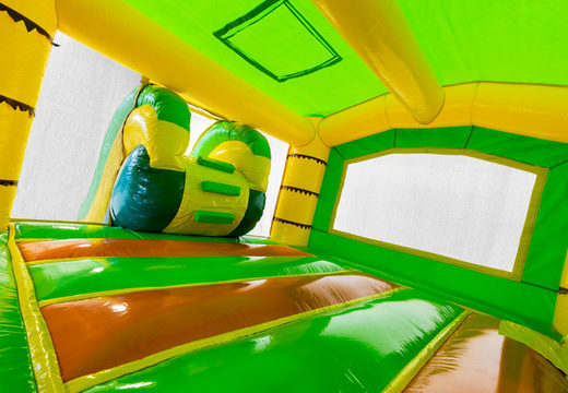 Order Slide Park Combo inflatable bouncy castle in theme Jungle for children, Order now online inflatable bouncy castles with slide at JB Inflatables America