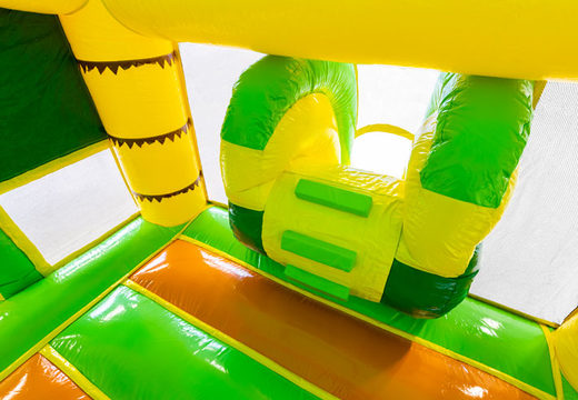Buy Slide Park Combo Bouncy Castle in Jungle theme for kids. Inflatable bouncers with slide now order online at JB Inflatables America