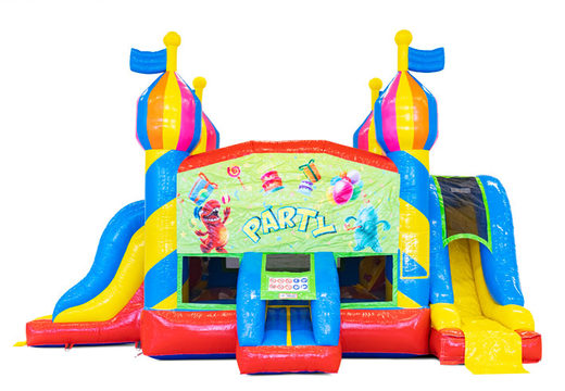 Order inflatable Slide Park Combo Party bouncy castle for children. Buy now inflatable bouncy castles with slide at JB Inflatables America