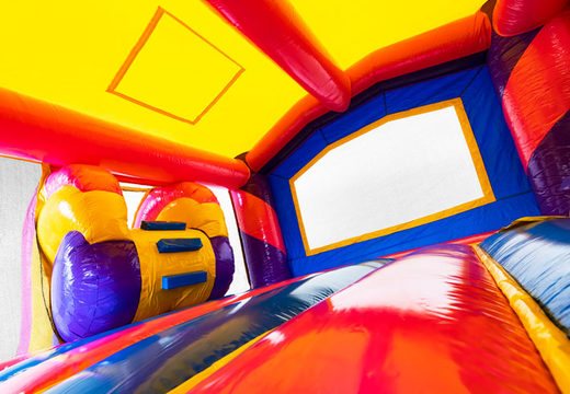 Order Slide Park Combo inflatable bouncy castle in Unicorn theme for children. Order now online inflatable bouncy castles with slide at JB Inflatables America