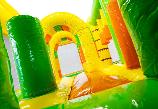 Buy Multiplay Lion bouncy castle with slide for your children. Order inflatable bouncy castles online now at JB Inflatables America