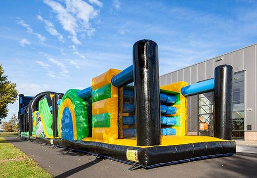 Hurdles and obstacles on bouncy castle