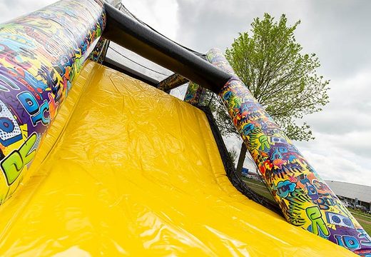 Slide on inflatable freestyle track
