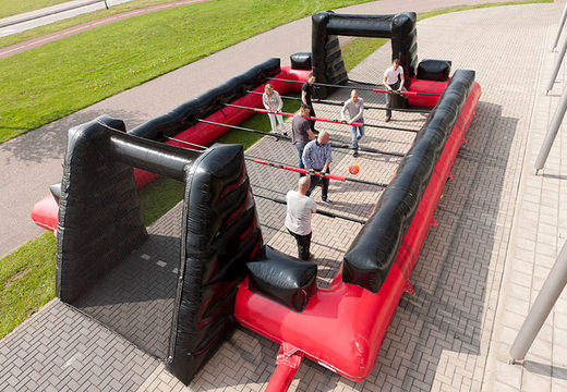 Buy living football game without bottom with unique boarding sliding system. Order inflatable table football now online at JB Inflatables Netherlands