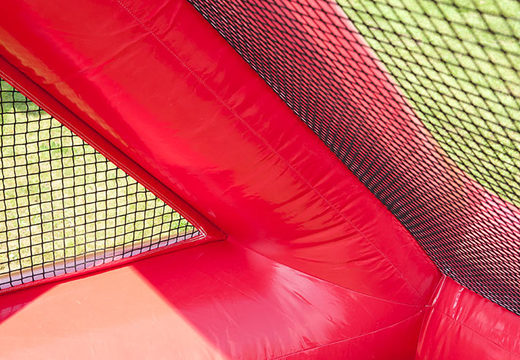 Get an inflatable red football goal in the size of a futsal goal for young and old. Order inflatable football goal now online at JB Inflatables Netherlands