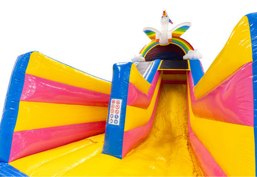 Slide of Multiplay Slide in Unicorn Theme with Rainbow