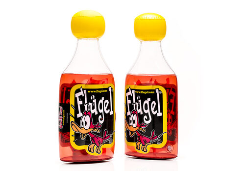Bestel uw mini pvc inflatable Flügelflesje. Koop opblaasbare reclamartikelen nu online bij JB Inflatables Nederland 