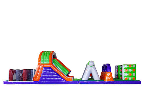 Inflatable multicolor maatwerk stormbaan voor zowel jong als oud kopen. Bestel opblaasbare stormbanen nu online bij JB Promotions Nederland